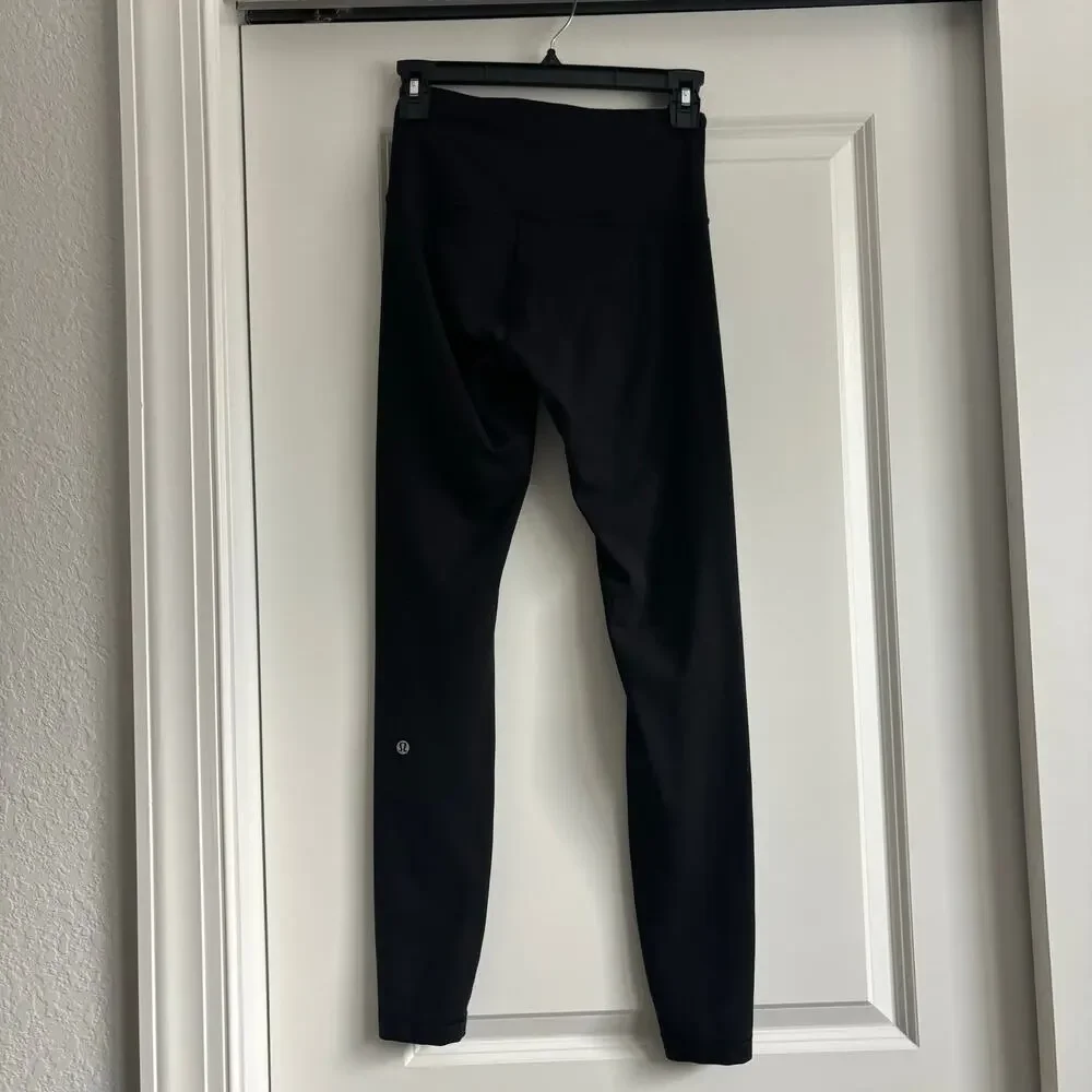 Lululemon Wunder Train High-Rise Ribbed Tight Sz 4 Athletic Black